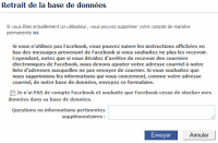 supprimer compte Facebook